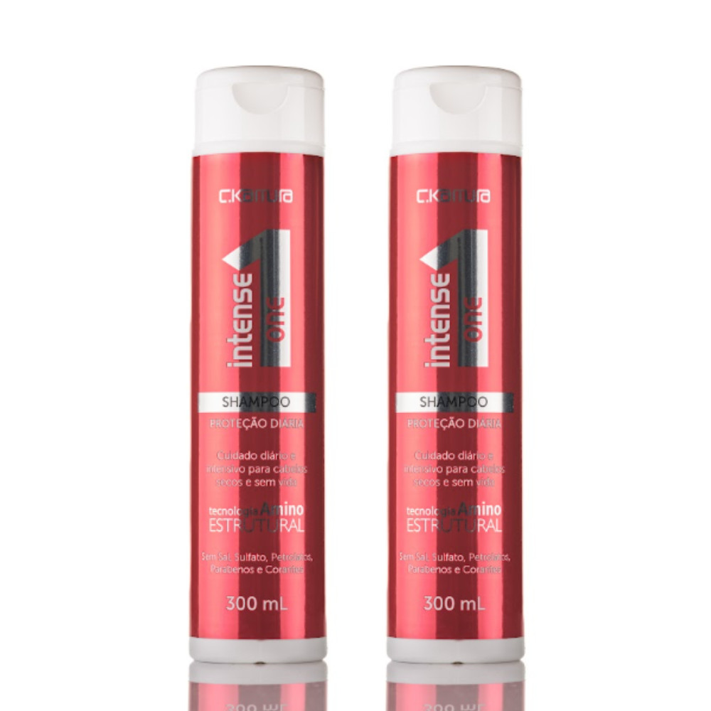 Imagem Kit 2 Shampoos Intense One C.Kamura Proteção Diária 300ml