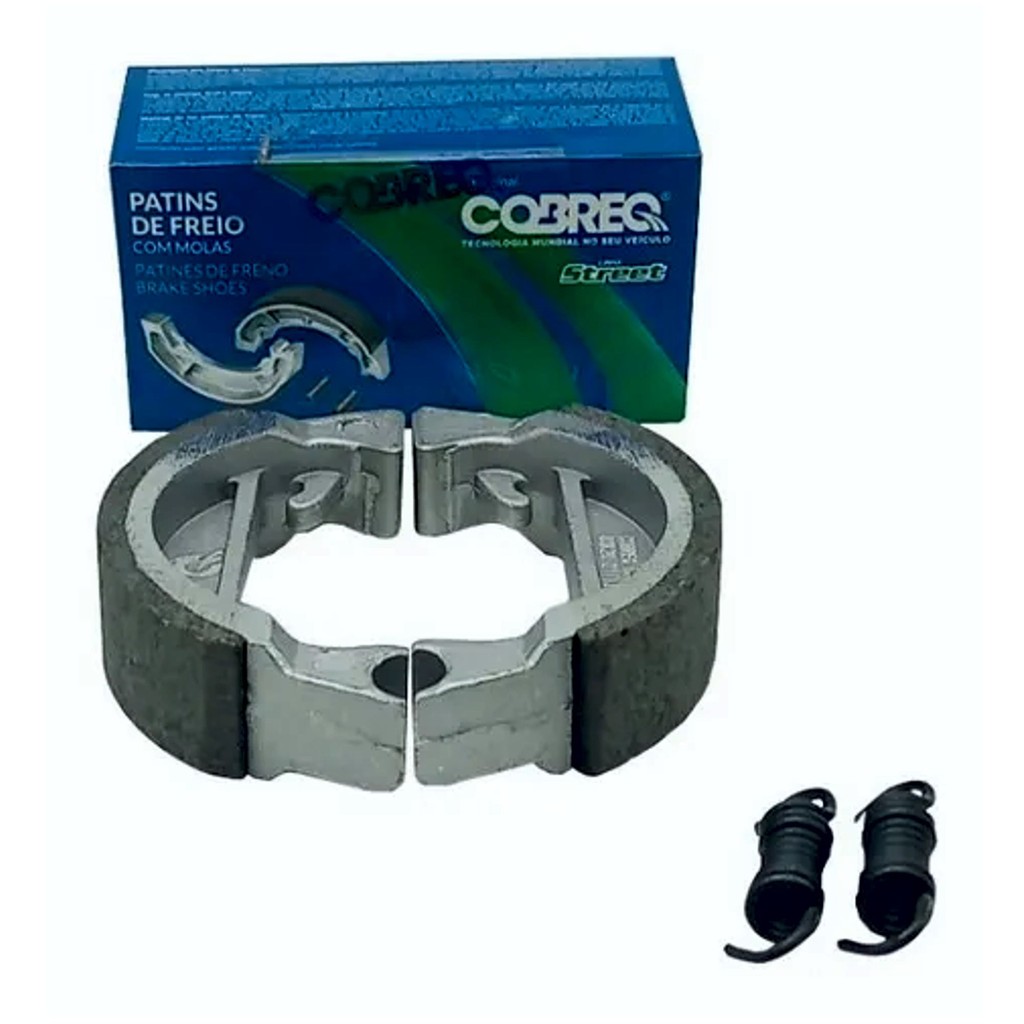 Patim Lona de Freio Original Cobreq Mobilete Caloi Av7 Av10 e Brandy Jialing