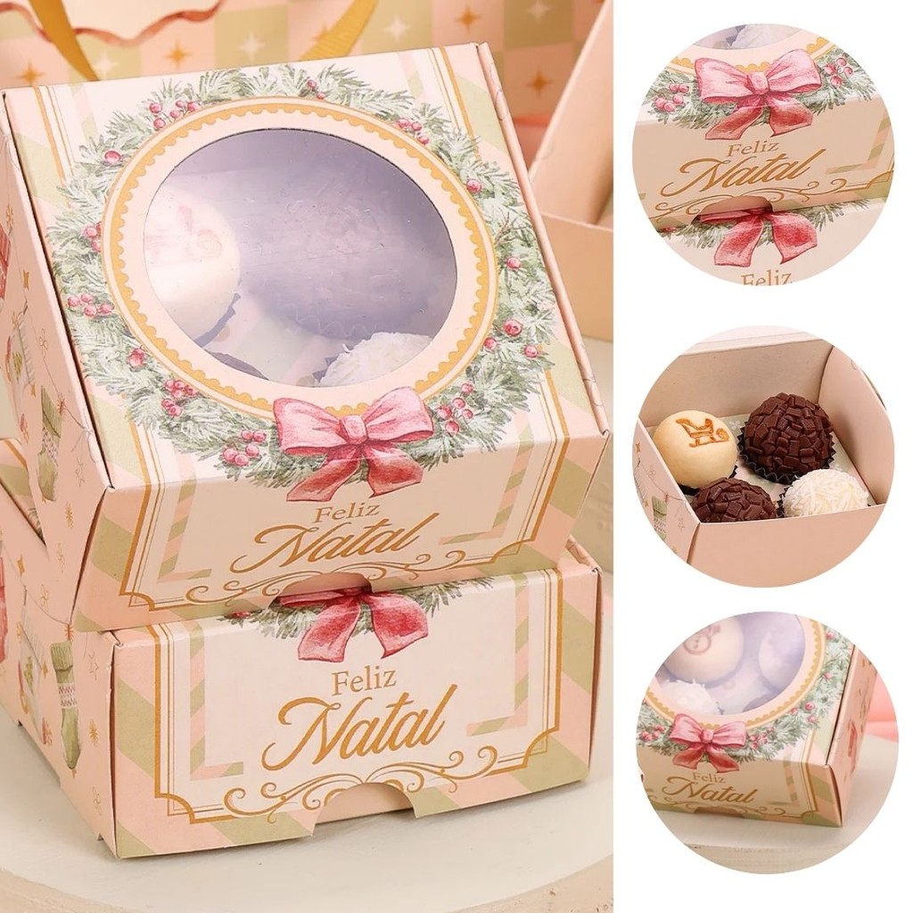 20 CAIXA PARA 4 DOCES DOCES NATAL GRAÇA 5069 ( JANGO NATAL 2025 )