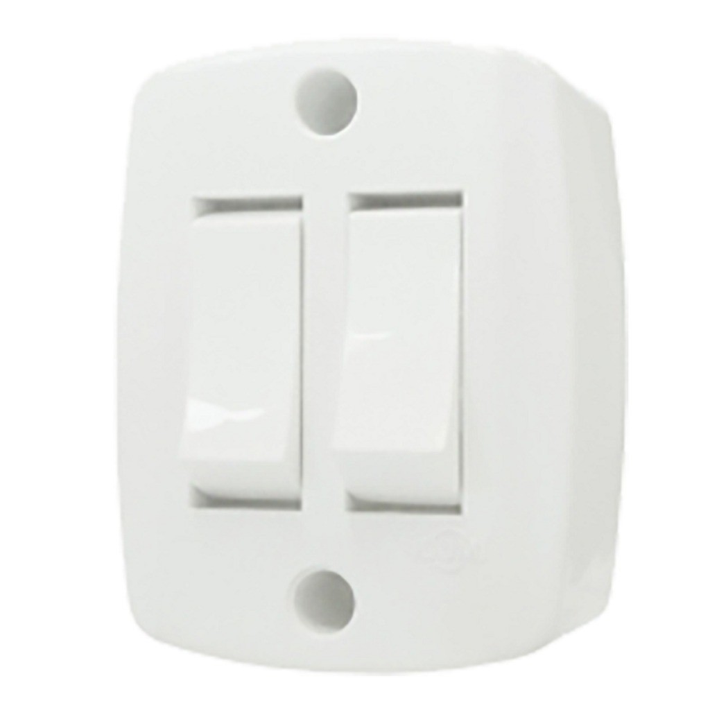 Interruptor Duplo Simples Sobrepor Ilumi em Oferta na Shopee
