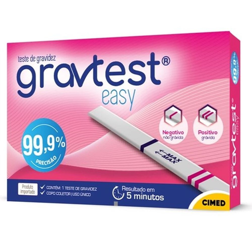 Teste de Gravidez Cimed Gravtest Easy 1 unidade