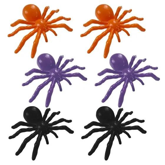 Pacote de Aranhas Grandes c/ 6 Unidades Cores Sortidas