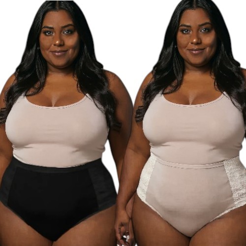 Kiit 2 Calcinha Modeladora Plus Size de Alta Compressão Na Lateral Cinta Modela Sua Silhueta