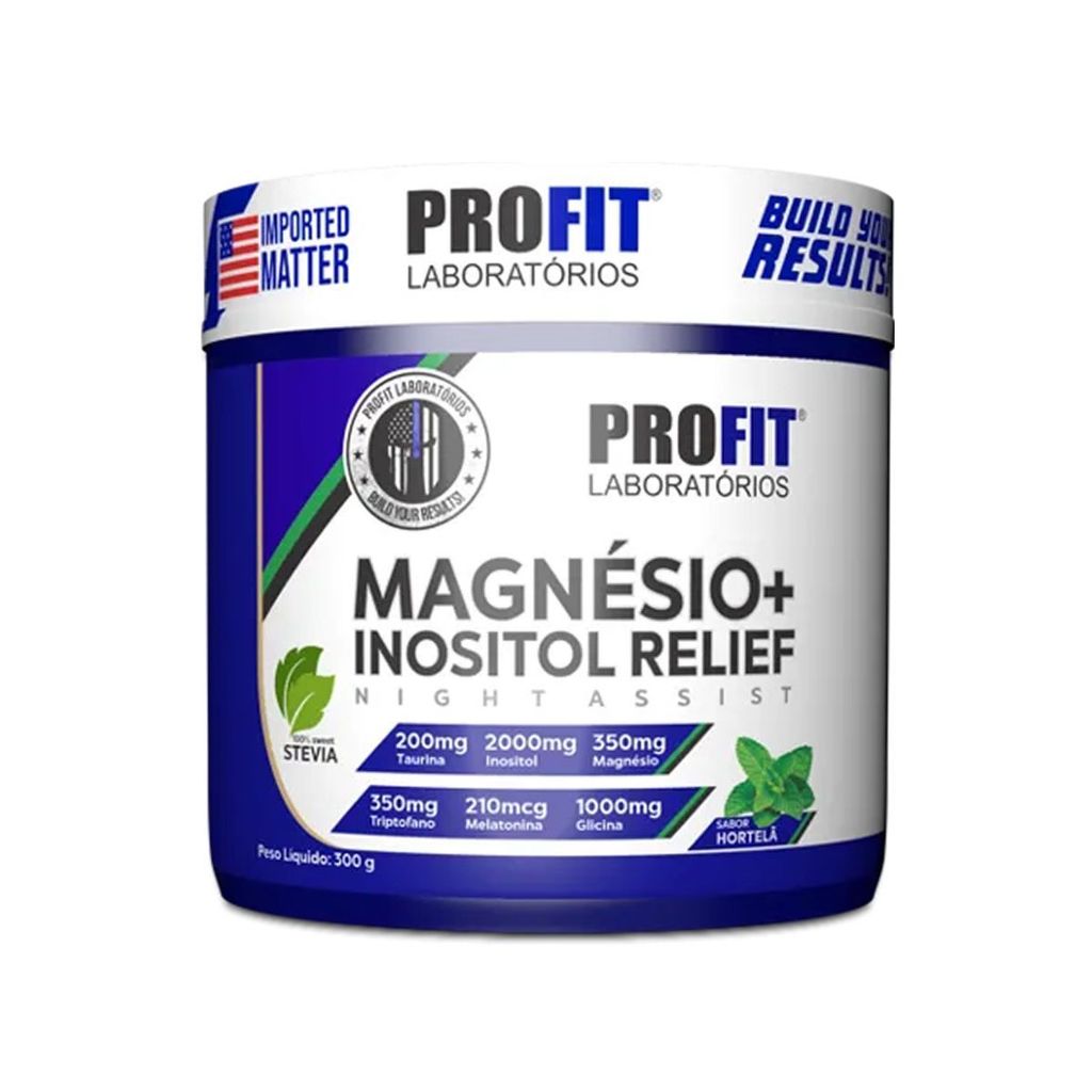 Magnésio + Inositol Relief - 300g Hortelã - PROFIT