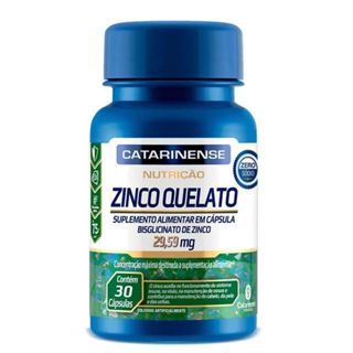 Zinco Quelato - 30 Cápsulas - Catarinense Nutrição em Oferta na Shopee