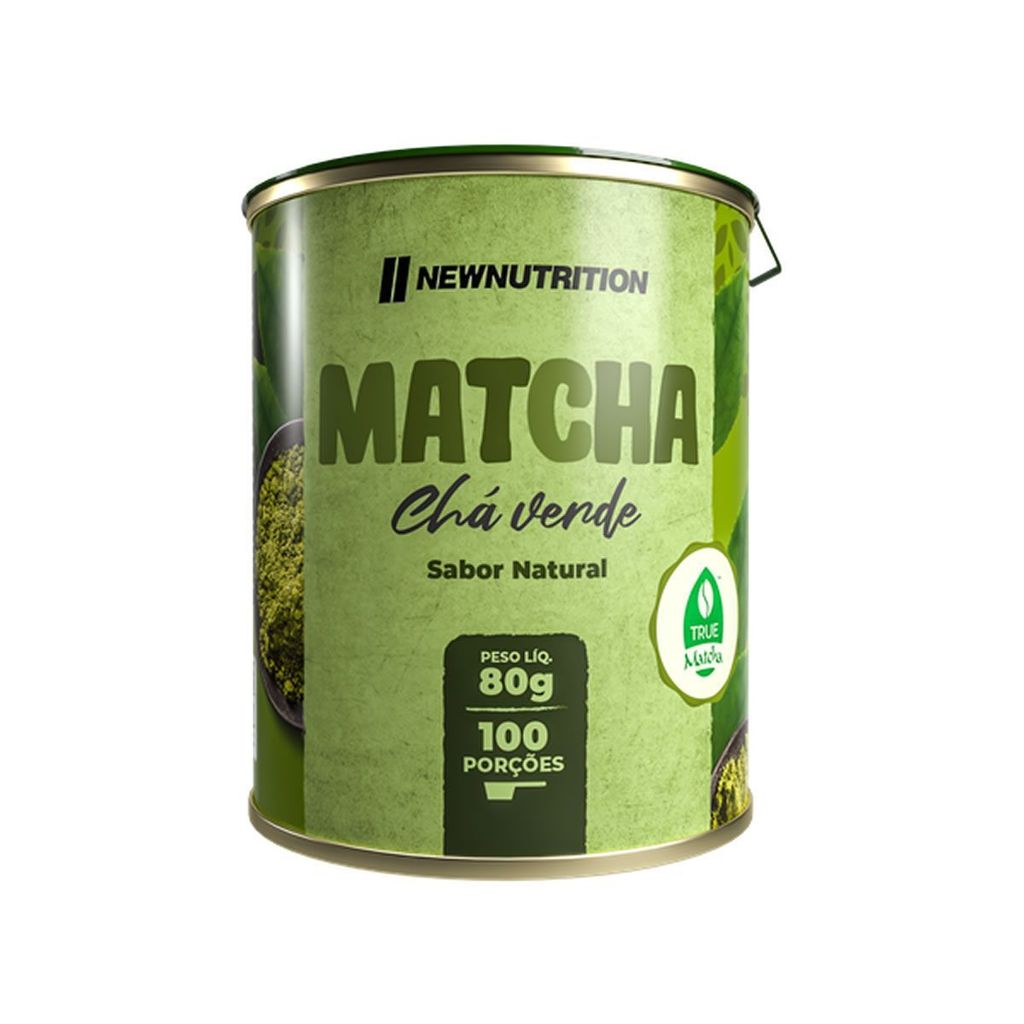 Chá Verde Matchá - 80g Natural - NewNutrition em Oferta na Shopee