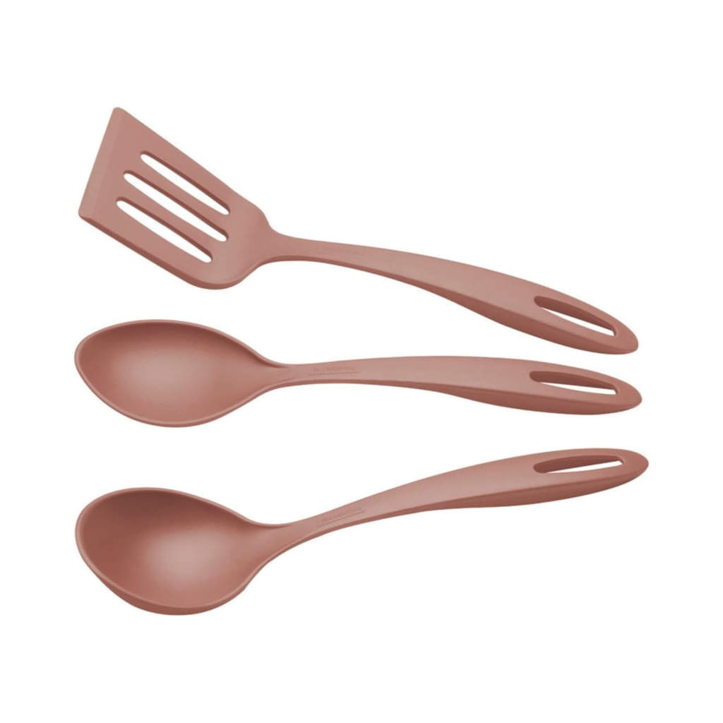 Jogo de Utensílios Ability em Nylon Mocaccino 03 Peças Tramontina - 25199411 em Oferta na Shopee