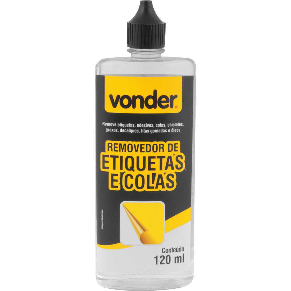 Removedor De Etiquetas e Colas Transparente 120 Ml Vonder em Oferta na Shopee