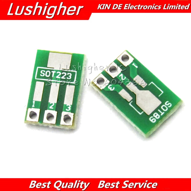 20pcs SOT89 SOT223 para Placa de Transferência PCB DIP Adaptador de Passo de Placa de Pinos DIP Conjuntos de Chaves
