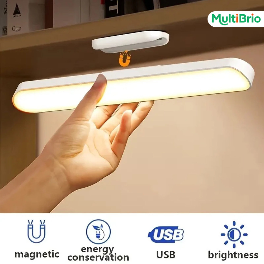 Luminária de LED Sobrepor Bastão Magnética Recarregável com Sensor de Toque em Oferta na Shopee