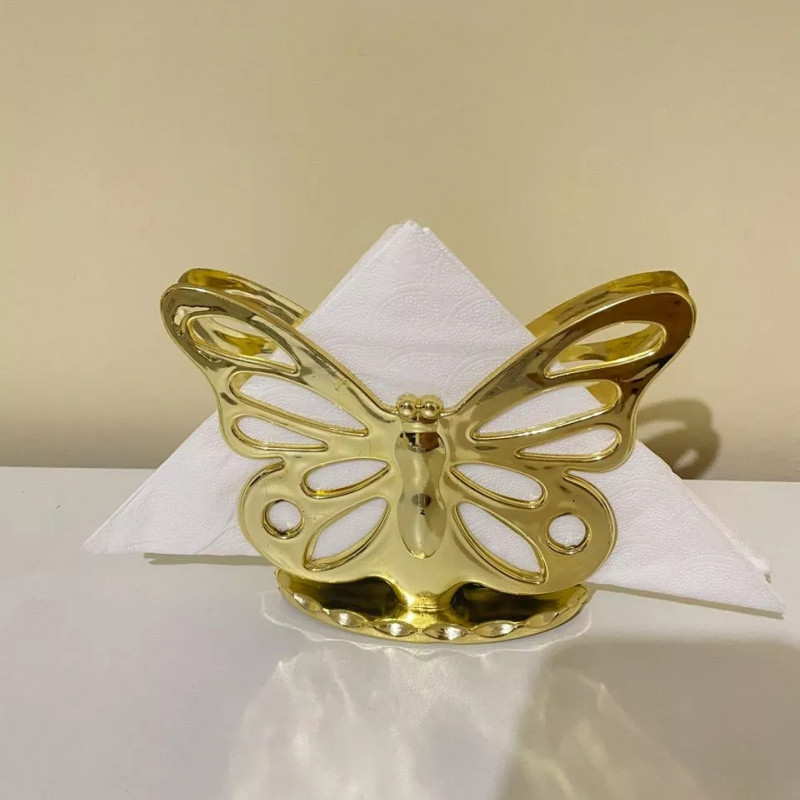 Porta Guardanapo de Mesa Forma de Borboleta – Suporte Versátil em Plástico