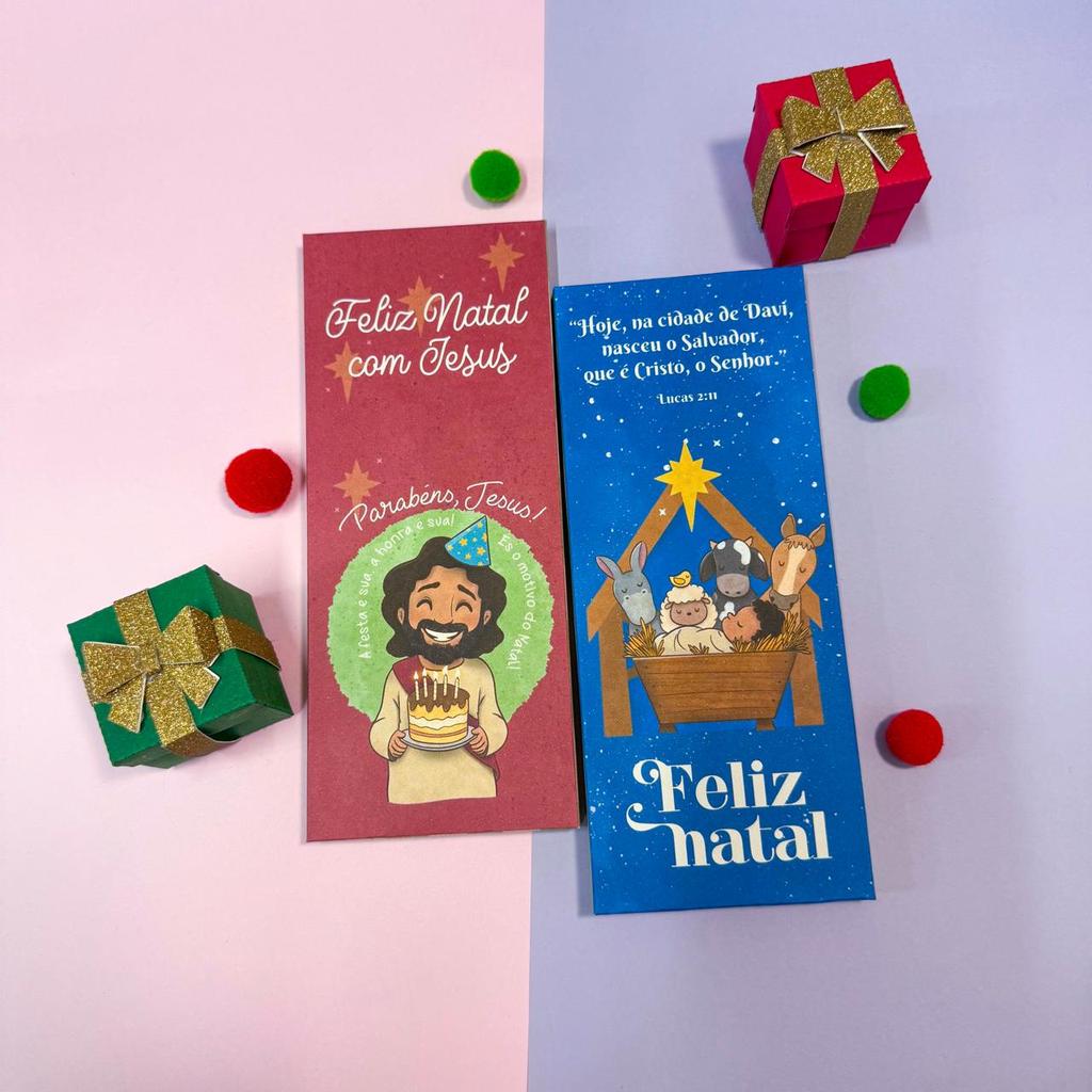 10/20 PORTA BARRA DE CHOCOLATE NATAL - CAIXA PARA BARRA DE CHOCOLATE NATAL CRISTÃO CAIXINHA NATAL RELIGIOSO JESUS CRISTO