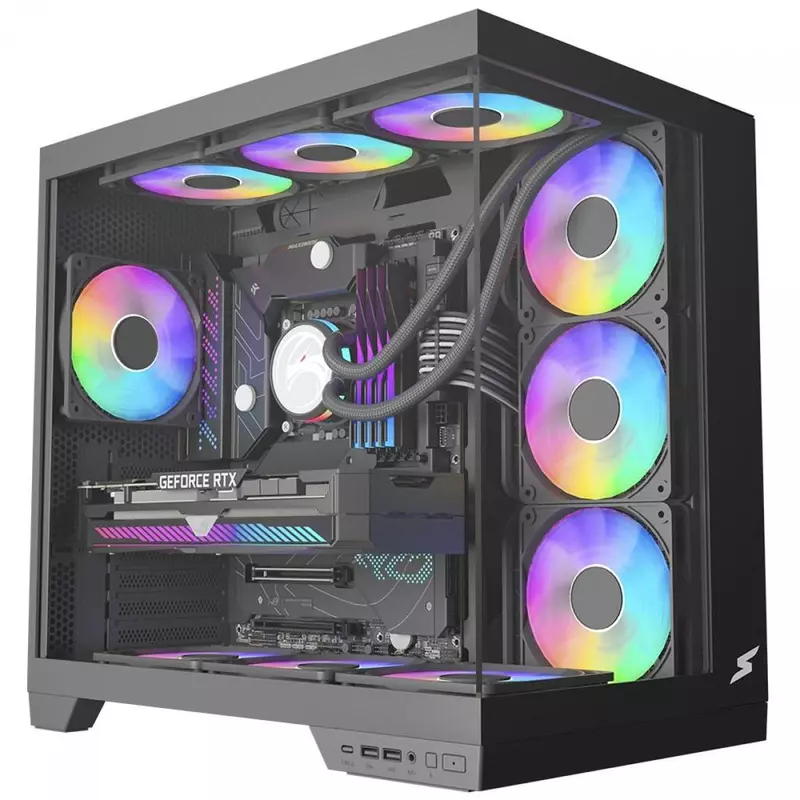 Gabinete Gamer SuperFrame Vhagar ATX Preto
