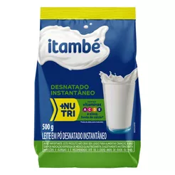 Leite Pó Instantâneo Desnatado Itambé Pacote 500g Embalagem Econômica