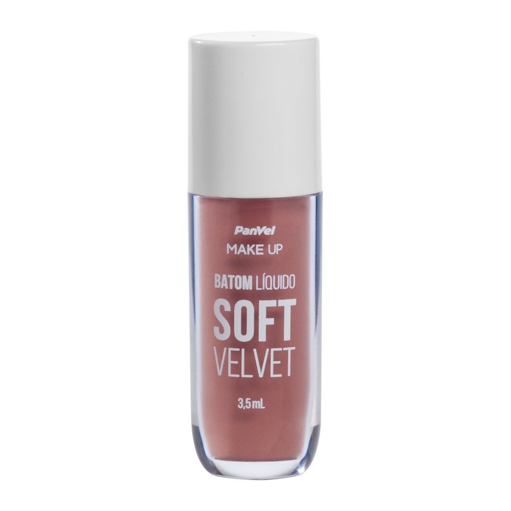 Batom Líquido Soft Velvet Nude Elegante Panvel Make Up 3,5ml em Oferta na Shopee