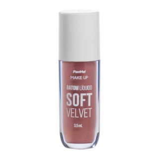 Batom Líquido Soft Velvet Nude Elegante Panvel Make Up 3,5ml em Oferta na Shopee