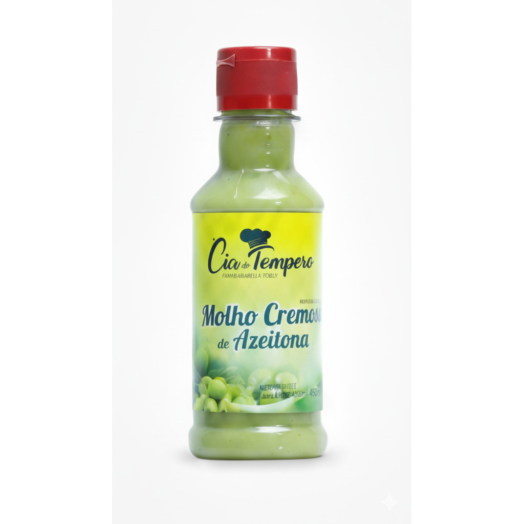 Molho Cremoso De Azeitona 180ML CIA DO TEMPERO em Oferta na Shopee