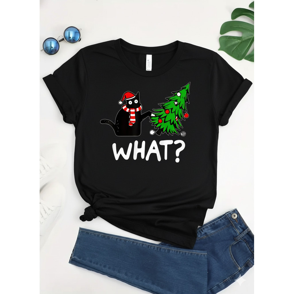 Camiseta Feminina Gato Árvore Natureza Felino Estampada Confortável Fofa Estilosa Moda Primavera