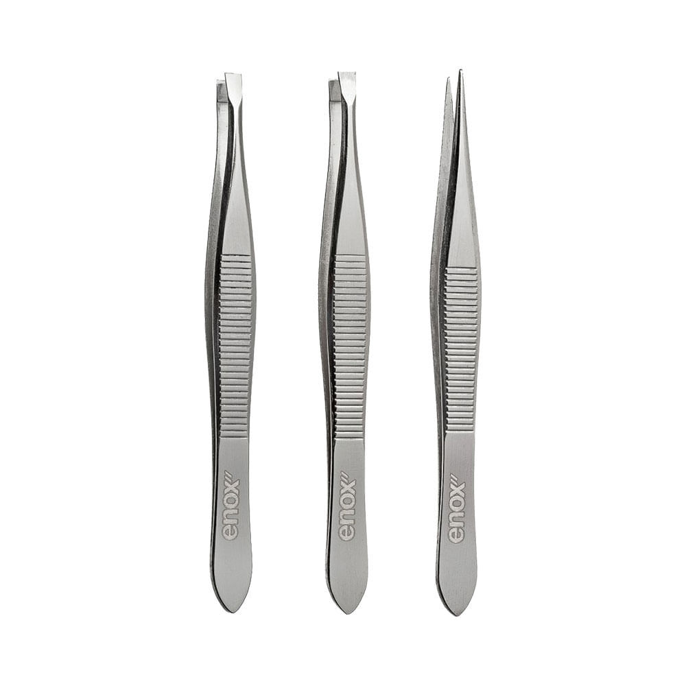 Trio de Pinças Enox (1693) em Oferta na Shopee
