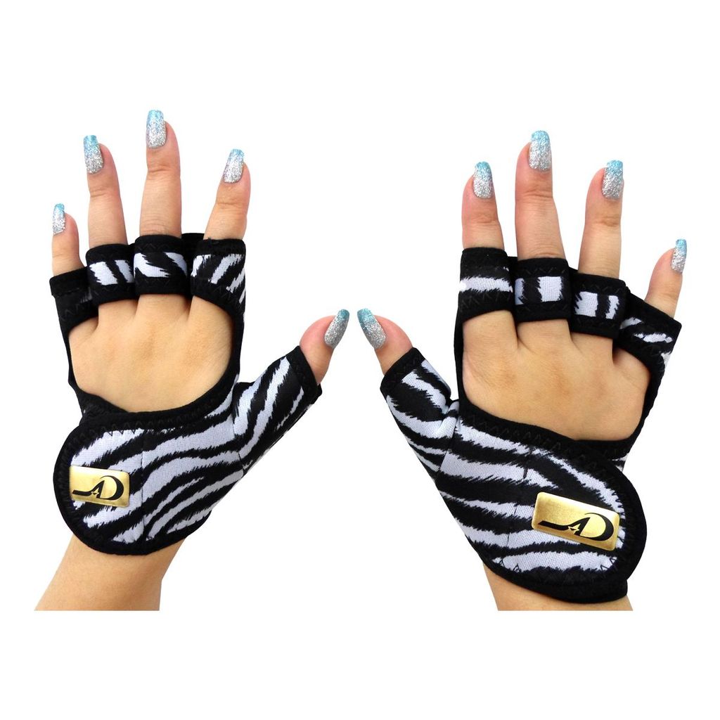 Protetor Palmar com Polegar Feminino Zebra Tamanho M - Angel's Diver