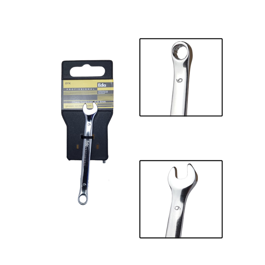 Chave Combinada Eliptica 6mm