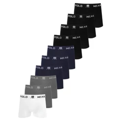 Kit 10 Cuecas Boxer Polo Wear Sem Costura Microfibra