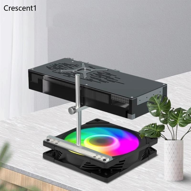 Crescent1 Suporte Para Coolers De Placa Gráfica Vertical , Montagem Lateral , Companheiro , Alumínio , De Vídeo