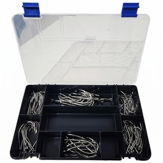 Kit De Anzóis Grande Marine Sports Super Forte Pesca Pesada Premium + Estojo Organizador