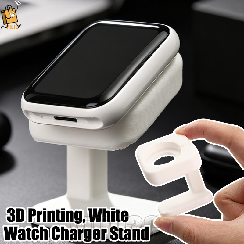 Suporte Para Carregador De Relógio 4-1 Unidade-Acessórios-Carregamento De Smartwatch-Antiderrapante , Branco-Appl