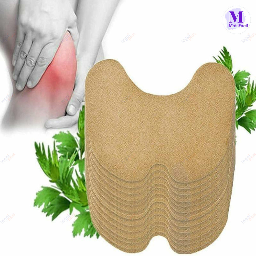 Emplasto Herbal Ervas Chinesas Alivia Dores Musculares Joelho Pescoço Braço 10 Adesivos