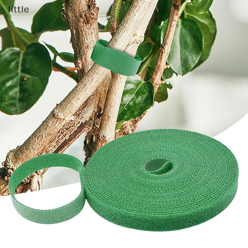 [FSP] 1/3/5M Nylon Planta Bandagem Gravata Reutilizável Gancho Laços Fita Prendedora Verde Bambu Cana Envoltório Suporte