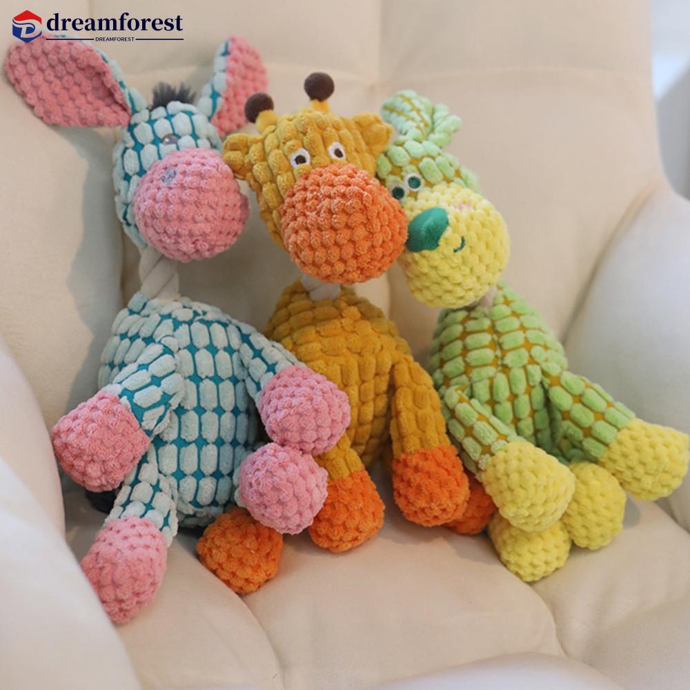 DREAMFOREST Brinquedo Para Animais De Estimação Em Formato De Animal Pet Squeak Interativo Companheiro Resistente À Mord