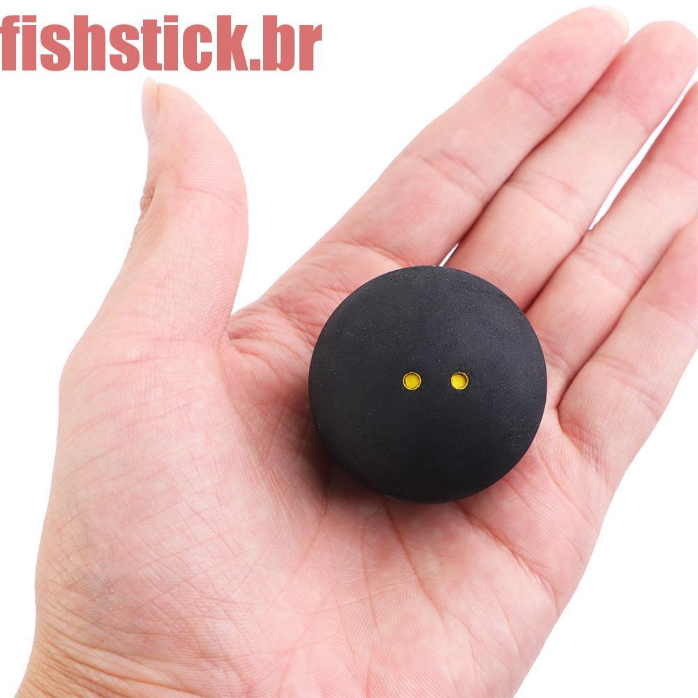 A Raquetes De Squash Com Dois Pontos Amarelos , Bolas De Borracha Pretas Duplos Para Jogador , Bola De Baixa Ve