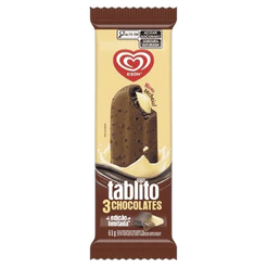 Kibon Picolé 3 chocolates Tablito 61g