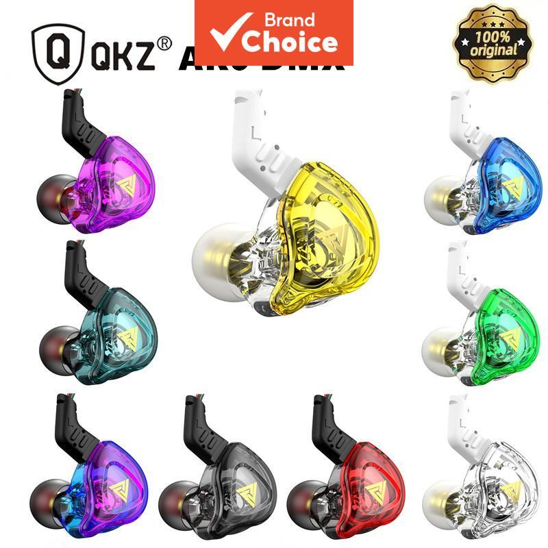 QKZ AK6 DMX Fone de Ouvido Intra-Auricular, Driver Dinâmico, Fones de Ouvido Estéreo HiFi com Microfone, Cancelamento de