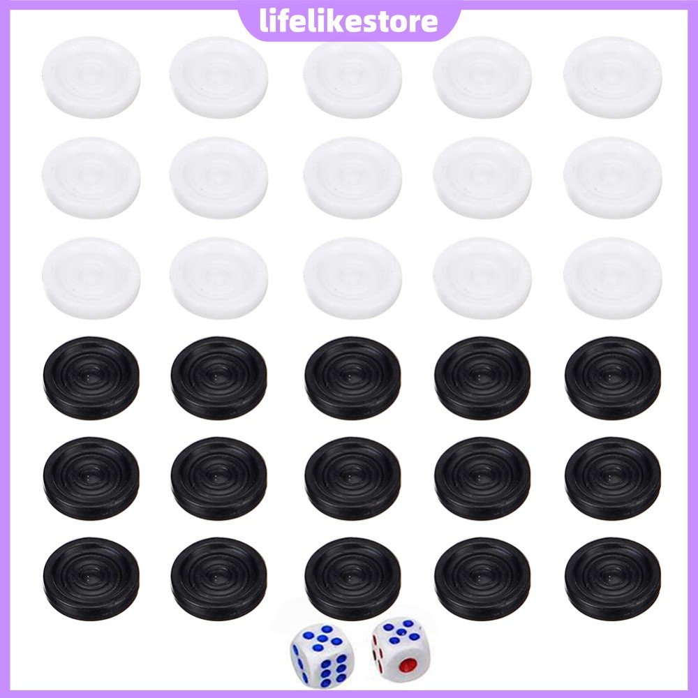 Damas De Plástico Gamão Peças De Xadrez Crianças Adultos Jogo De Tabuleiro Entretenimento [lifelikestore.br]
