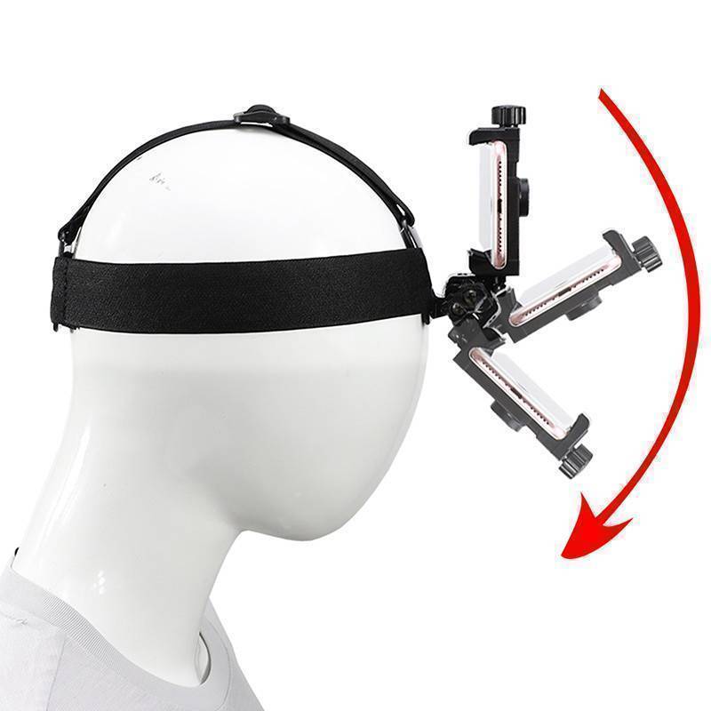 [jageekt] Braet Montado Na Cabeça Ajustável Transmissão Ao Vivo Suporte Para Celular Perspectiva De Primeira Pessoa Pres