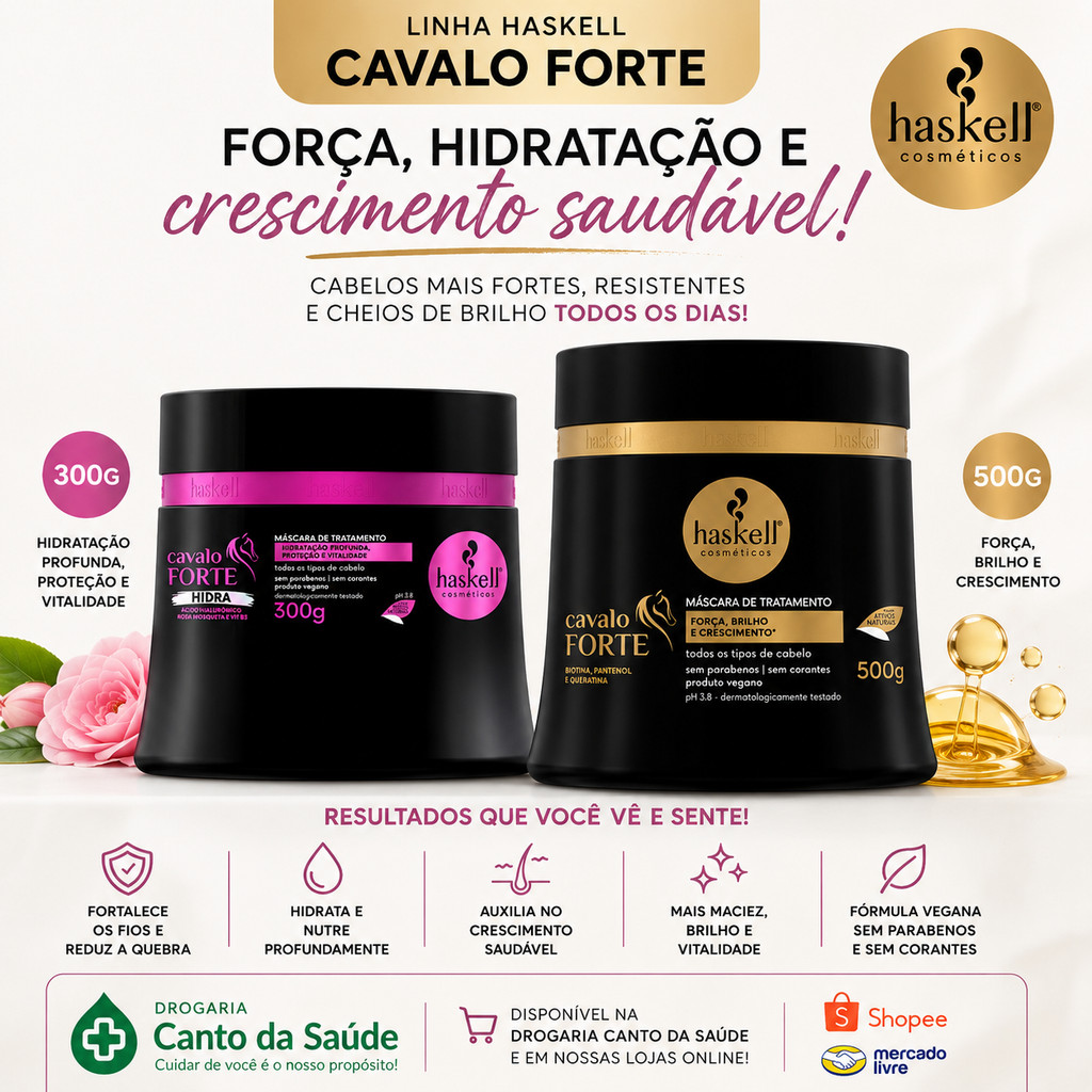 CREME DE TRATAMENTO HASKELL CAVALO FORTE
