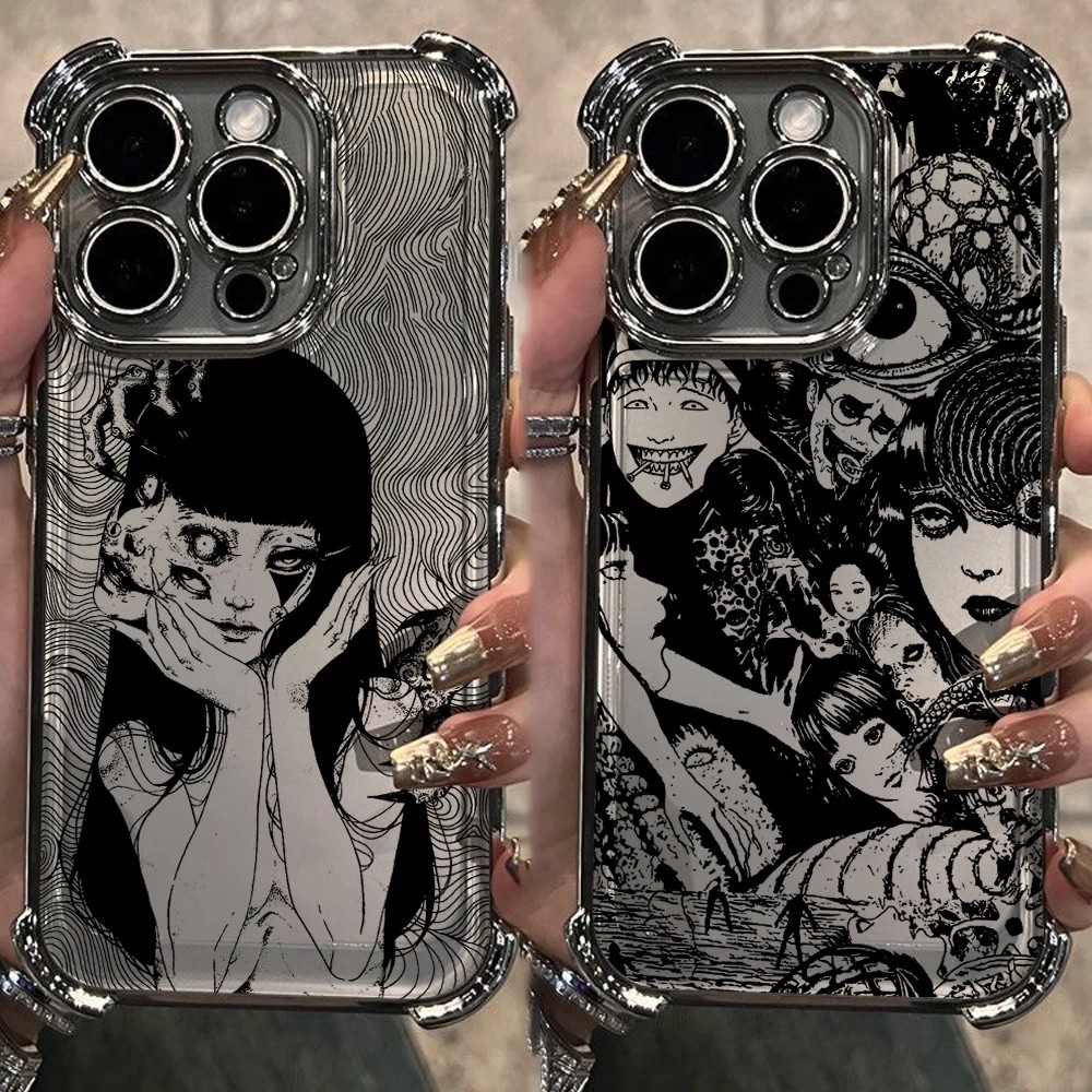 Junji Ito horror Hot comics Capa Para Samsung Galaxy A17 A57 A27 A37 A07 A26 A36 A56 S26 Ultra Plus S25 FE Chapeamento D