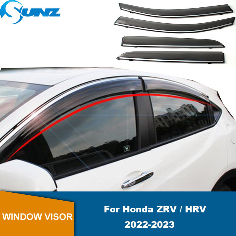 Defletores De Janela Para Viseira De Vento De Carro , Honda ZRV HRV 2022 2023 2024 , Defletor Lateral , Proteção Contra 