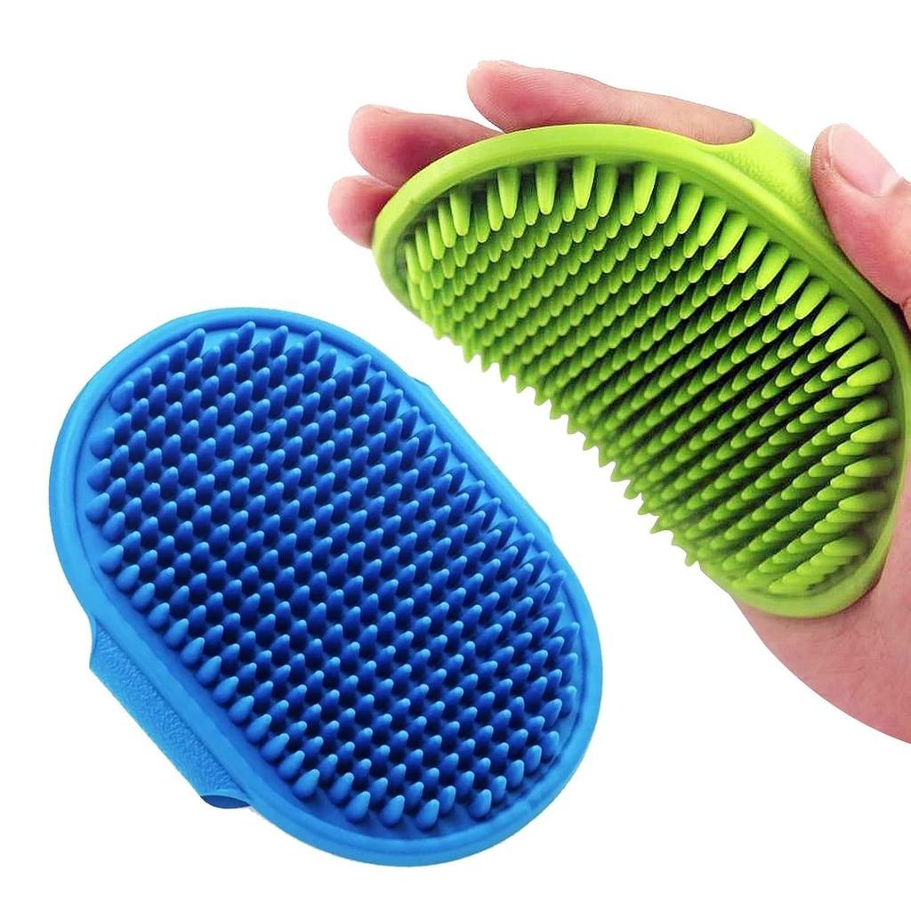 Escova de Higiene para Cães, Escova de Banho Lilpep com Shampoo para Animais de Estimação, Pente de Borracha para Massag