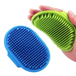 Escova de Higiene para Cães, Escova de Banho Lilpep com Shampoo para Animais de Estimação, Pente de Borracha para Massag