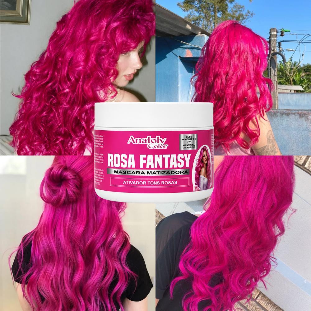 Máscara Matizadora Tonalizante Colored - Azul Black Pink Avelã - Sem Amônia 300g Resultado Original — imagem 2 de 2