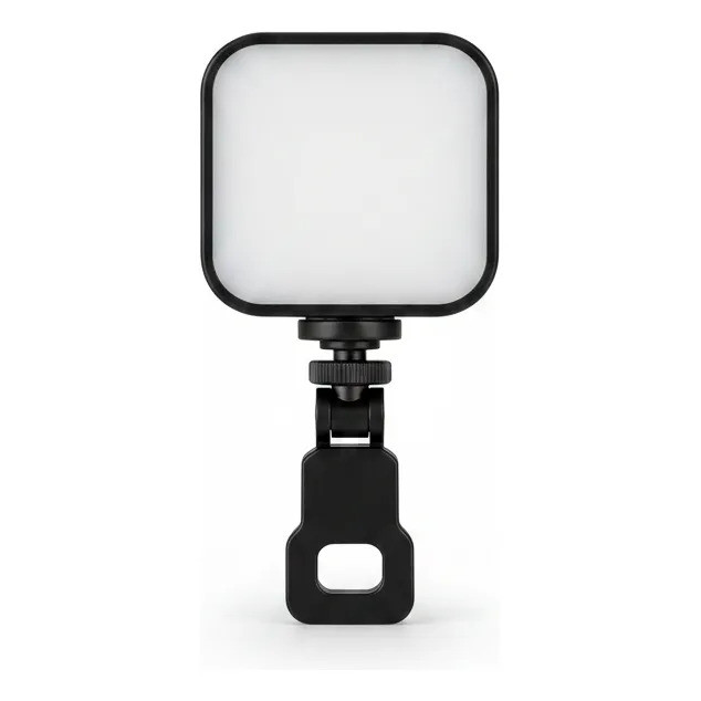 Iluminador Luz LED Portátil para Vídeo e Selfie 49 LEDs Mini Painel Recarregável para Celular e Live