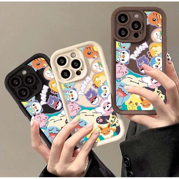 Anime Dos Desenhos Animados Bolso Monstros Gengar Silicone Caso Para Samsung Galaxy A37 A57 A27 A36 A56 A55 A17 A07 A35 