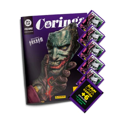 Coringa em Arkham: Álbum Capa Mole+6 Envelopes(24 Figurinhas+6 Cards) - Novo - Oficial Panini - DC Comics
