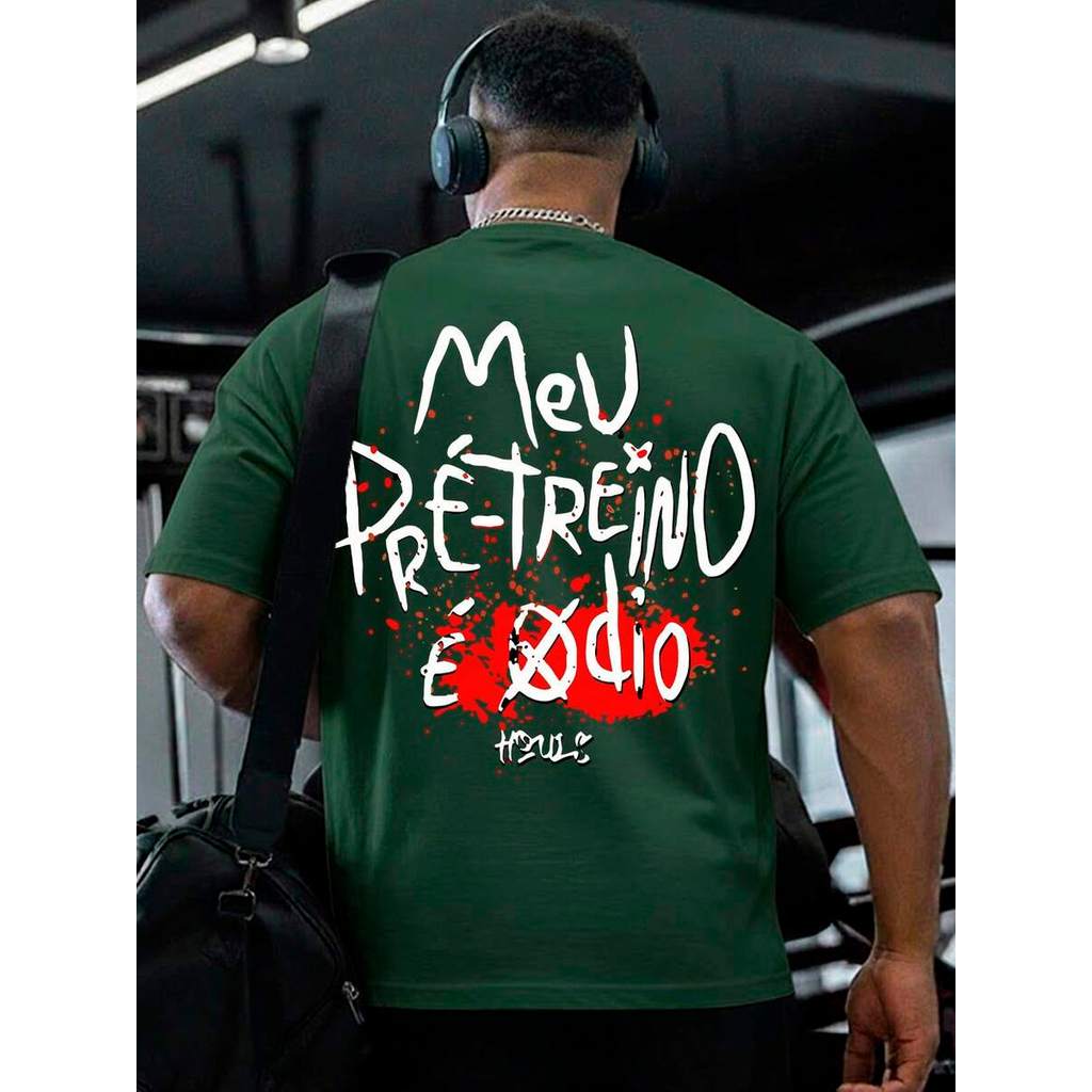 Camiseta Oversized Masculina Apelado De Trembolona Academia Streetwear Malha Premium Algodão Confortável Alta Qualidade