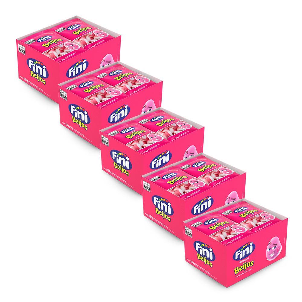 Kit Mini Beijos de Morango 60 pacotes de 15g cada - FINI