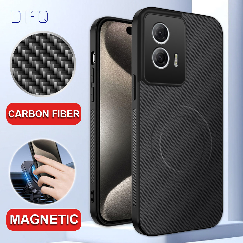 Capa De Fibra de Carbono Capinha De Celular para Motorola G85 / Motorola G86 / Motorola G84