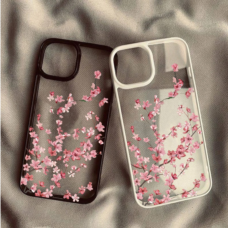 Flor De Cerejeira Floral Caso Para Samsung Galaxy S26 Plus S25 FE S24 Ultra S23 A56 A55 A54 A06 A16 A15 A35 A34 5G Capa